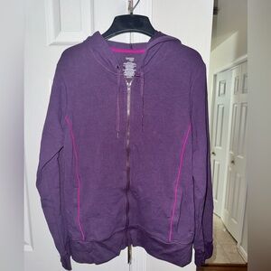 Danskin Now Women's Purple Full Zip Hoodie XL (16-18)
